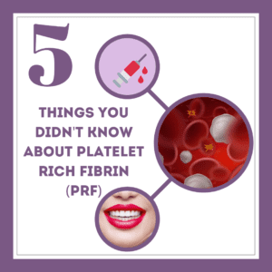 Title banner for "5 things you didn't know about platelet rich fibrin"